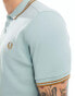 Fred Perry twin tipped polo shirt in light blue