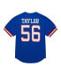 Фото #2 товара Men's Lawrence Taylor Royal New York Giants Retired Player Name and Number Mesh Top