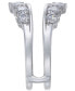 ფოტო #2 პროდუქტის Diamond Tiara Solitaire Enhancer Ring Guard (1-3/8 ct. t.w.) in 14k White Gold