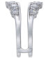 Фото #2 товара Diamond Tiara Solitaire Enhancer Ring Guard (1-3/8 ct. t.w.) in 14k White Gold