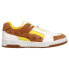 Фото #1 товара Puma Mcm X Slipstream Lo Lace Up Mens Brown, White, Yellow Sneakers Casual Shoe
