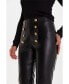 ფოტო #3 პროდუქტის Women's Black Leather Pants