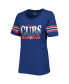 Фото #3 товара Women's Blue Chicago Cubs Team Stripe T-shirt