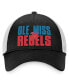 Фото #3 товара Бейсболка Top of The World мужская черно-белая Ole Miss Rebels Stockpile Trucker Snapback Hat