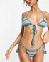 Damson Madder sasha crochet bikini top in blue BLAU, 40 - фото #4