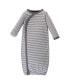 ფოტო #2 პროდუქტის Baby Boys Baby Organic Cotton Side-Closure Snap Long-Sleeve Gowns 3pk, Fox