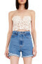 Фото #1 товара Women's 270616 Bardot Lace Bustier, Size Small - Ivory