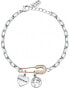 Steel bracelet with Myself pendants LPS05ASE04
