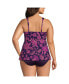 Фото #2 товара Plus Size G-Cup Flutter Tankini Top