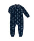 ფოტო #1 პროდუქტის Toddler Boys and Girls Navy Seattle Kraken Team Print Raglan Full-Zip Jumper Pajamas