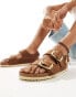 Birkenstock Milano big buckle sandals in cognac Коричневый, 40 - фото #1