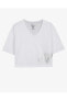W Graphic Tee Shiny Logo T-shirt Kadın Beyaz Tshirt S221174-102