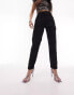 Topshop comfort stretch Mom jeans in black