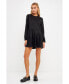 Фото #1 товара Women's Knit Unbalanced Seam Dress