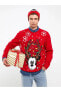 Фото #1 товара Свитер LC WAIKIKI Mickey Mouse лицензированный новогодний тематический мужской свитер с длинным рукавом