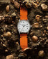 Field II Men's Orange Nylon Watch 41mm