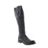 Фото #2 товара Bed Stu Jacqueline Wide Calf F311034 Womens Black Leather Knee High Boots