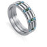 Modern steel ring Kiss 75278A000