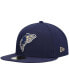 Фото #1 товара Men's Navy Tri-City Dust Devils Authentic Collection Team Home 59FIFTY Fitted Hat