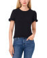 Women's Short-Sleeve Ruffle-Cuff Knit Top