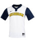 ფოტო #6 პროდუქტის Men's White Michigan Wolverines Replica Softball Jersey