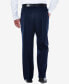 ფოტო #2 პროდუქტის Men's Big & Tall Premium No Iron Khaki Classic-Fit Pleated Hidden Expandable Waistband Pants