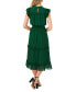 ფოტო #2 პროდუქტის Women's Ruffled Flutter Sleeve Swiss Dot Midi Dress