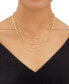 Sterling Forever women's Multi Chain Layered Necklace