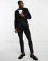 ASOS DESIGN skinny tuxedo suit jacket in velvet in black