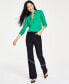 Фото #4 товара Petite Button-Front Blouse, Created for Macy's