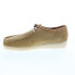Фото #10 товара Clarks Wallabee 26166241 Mens Beige Suede Oxfords & Lace Ups Casual Shoes