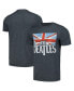 Фото #1 товара Men's and Women's Gray The Beatles Distressed British Flag T-shirt