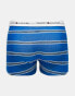 Фото #2 товара Tommy Hilfiger 3-Pack Logo Waistband Print Trunks in Multi