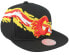 Фото #2 товара MENS MITCHELL & NESS NHL VINTAGE PAINTBRUSH SNAPBACK FLAMES - BLACK