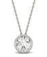 Фото #2 товара Moissanite Bezel Solitaire Pendant (1/2 ct. t.w. Diamond Equivalent) in 14k White or Yellow Gold