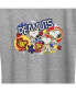 ფოტო #3 პროდუქტის Trendy Plus Size Peanuts Snoopy & Woodstock Graphic T-shirt