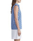 Lafayette 148 New York Cotton Striped Sleeveless Shirt Blue Size 2XL