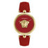 Фото #1 товара Versace Damen Armbanduhr PALAZZO rot, gold 39 mm VECO02622