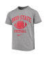 ფოტო #3 პროდუქტის Big Boys Heathered Gray Ohio State Buckeyes Retro Lockup Legend Performance T-shirt