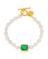 ფოტო #1 პროდუქტის Women's Simulated Emerald Bracelet