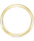Men's Satin Finish Beveled Edge Band in 18k Gold-Plated Sterling Silver (Also in Sterling Silver)