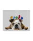 Фото #1 товара Fab Funky English Bulldog and Birds Canvas Art - 27" x 33.5"