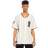 ფოტო #1 პროდუქტის GRIMEY Day Dreamer Stripes Baseball short sleeve v neck T-shirt