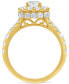 ფოტო #12 პროდუქტის Diamond Halo Bridal Set (3 ct. t.w.) in 14k White or Yellow Gold