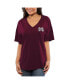 ფოტო #2 პროდუქტის Women's Maroon Mississippi State Bulldogs Oversized T-shirt
