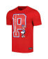 Фото #4 товара Men's Red Peanuts Snoopy Patriotism T-shirt
