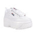 Фото #2 товара Fila Disruptor 2 Wedge Platform Womens White Sneakers Casual Shoes 5FM00704-125