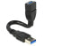 Фото #2 товара Delock 0.15m 2xUSB3.0-A - 0.15 m - USB A - USB A - USB 3.2 Gen 1 (3.1 Gen 1) - Male/Female - Black