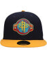Фото #2 товара Men's Navy, Gold Houston Rockets Midnight 59Fifty Fitted Hat