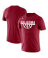 Фото #4 товара Men's Crimson Oklahoma Sooners Basketball Drop Legend Performance T-shirt